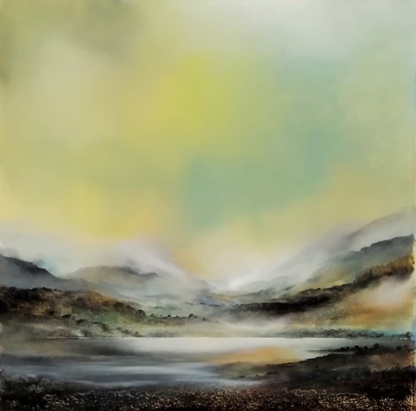 'Winter Morning, Loch Greshornish' by artist Peter Dworok